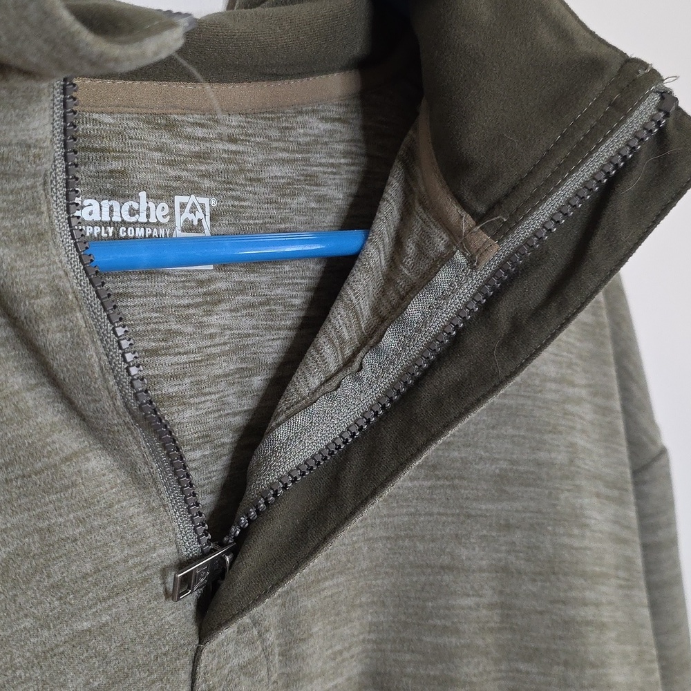 Women's Olive Green Fleece Pullover Avalanche Outdoor Sz MEDIUM - Picture 5 of 6